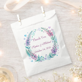 Bolsa De Papel Digitalis romántica de bodas de zorro