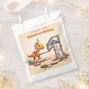 Bolsa De Papel Dino Little Dragon 1.ª foto grande de cumpleaños