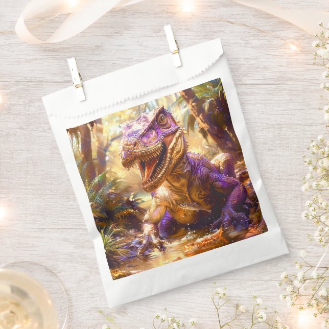 Bolsa De Papel Dinosaurio (Cortado)