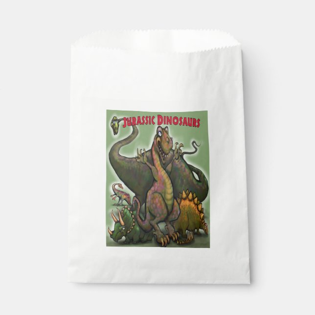 Bolsa De Papel Dinosaurios del Jurásico (Anverso)