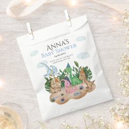 Bolsa De Papel Dinosaurios Tropicales Forestales Baby Shower! ¡Ru