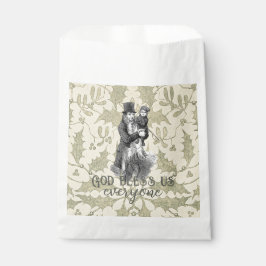 Bolsa De Papel Dios nos bendiga a todos Dickens Canción de Navida
