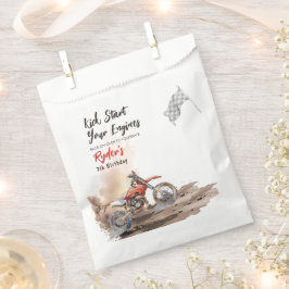 Bolsa De Papel Dirt Bike Any Age Birthday
