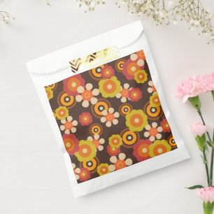 Bolsa De Papel Disco 7000 Retro Flores Pop Culture