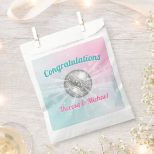 Bolsa De Papel Disco Ball Baby Shower Groovy