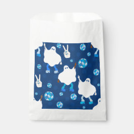 Bolsa De Papel disco halloween fantasma africano azul