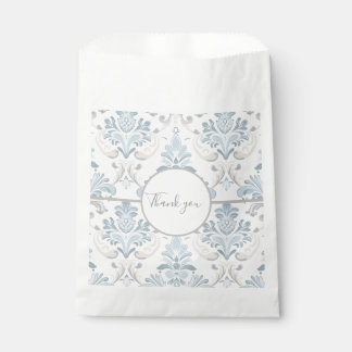 Bolsa De Papel Diseño de desplazamiento azul y gris