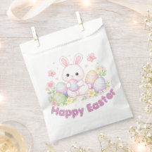 Diseño de primavera de Pascua feliz - Conejito de 