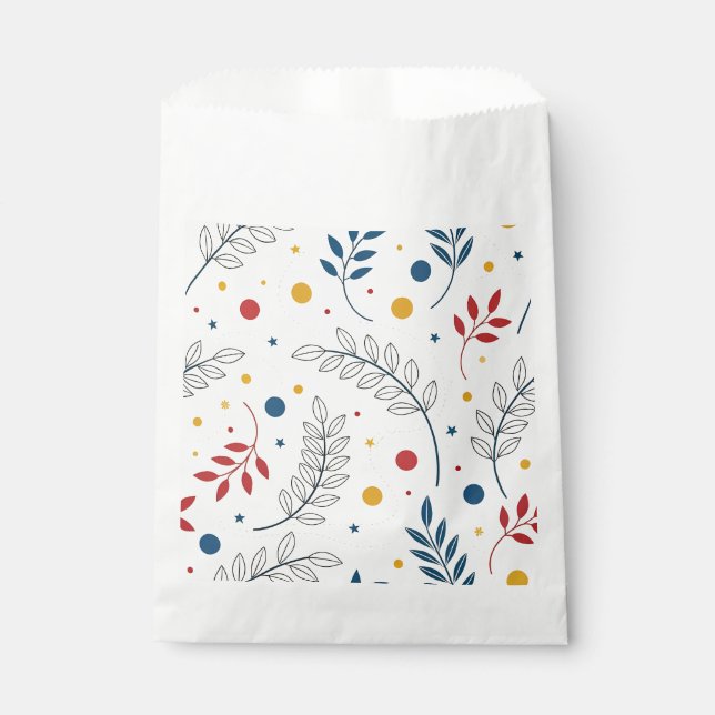 Bolsa De Papel Diseño floral (Anverso)
