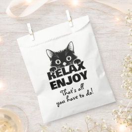 Bolsa De Papel Diseño minimalista de gatito lindo - GATO 1