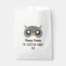 Disfraz de máscaras de búho Purim