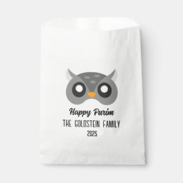Bolsa De Papel Disfraz de máscaras de búho Purim