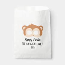 Disfraz de máscaras de mono de Purim