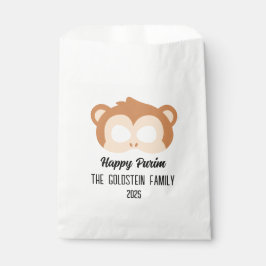 Bolsa De Papel Disfraz de máscaras de mono de Purim