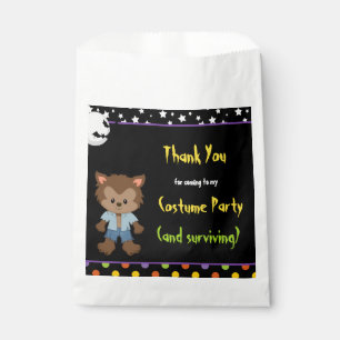 Bolsa De Papel Disfraz de niño hombre lobo adorable para Hallowee