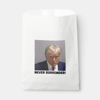 Bolsa De Papel Disparo a Donald J Trump Mug - Nunca rendirse a un
