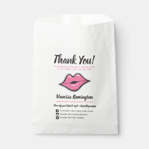 Bolsa De Papel Distribuidor de lápiz labial Beso rosado GRACIAS B