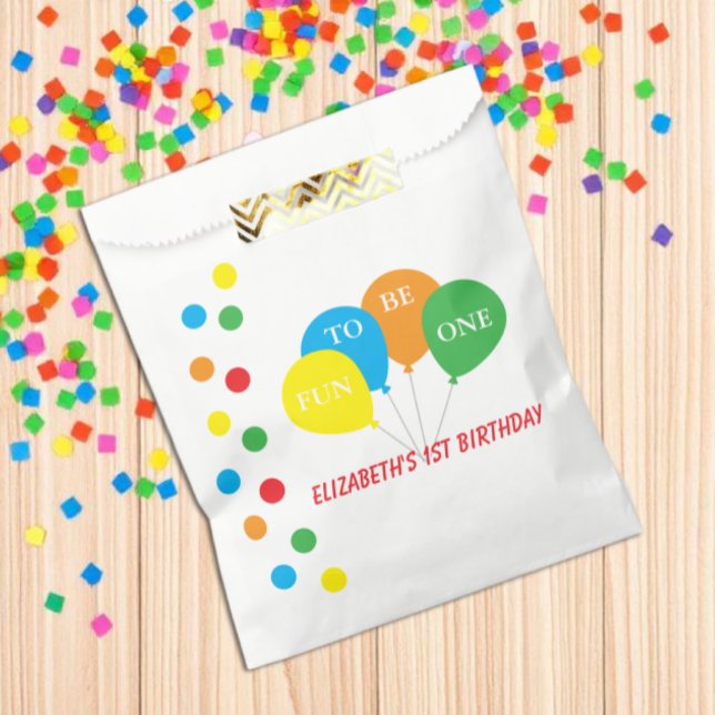 Bolsa De Papel Diversión al cumplir 1 año (Subido por el creador)