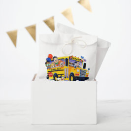 Bolsa De Papel Diversión Fiesta de Conductor de Autobús Escolar