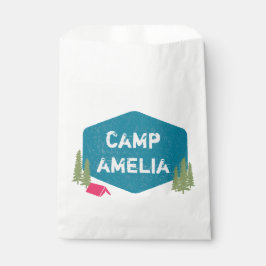 Bolsa De Papel Diversión Única Personalizada Campamento Fiesta de