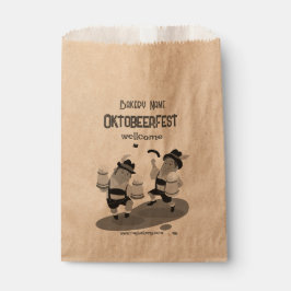 Bolsa De Papel divertido Baviera invitando al Oktoberfest Favor B