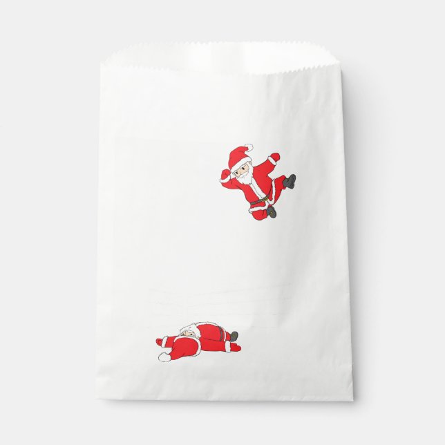 Bolsa De Papel Divertido Bulldog inglés Perro Árbol Navidades Luc (Anverso)