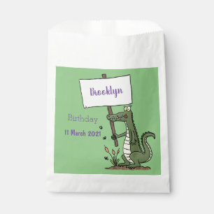 Bolsa De Papel Divertido cocodrilo alineador con personalizado de