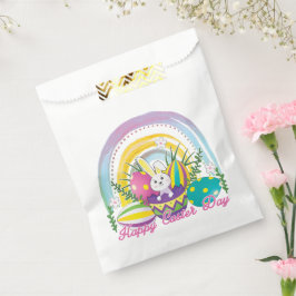 Bolsa De Papel Divertido conejo feliz día de Pascua
