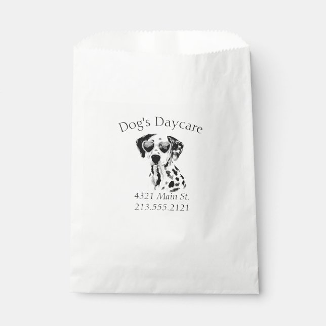 Bolsa De Papel Divertido negocio de perros de Dalmacia (Anverso)