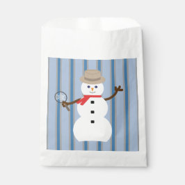 Bolsa De Papel Divertido y divertido detective Snowman
