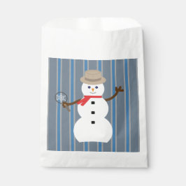 Bolsa De Papel Divertido y divertido detective Snowman