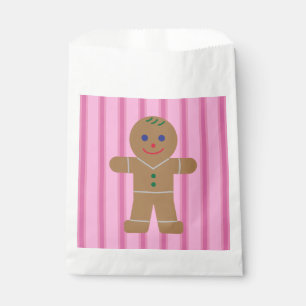 Bolsa De Papel Divertido y divertido hombre de pan de jengibre ro