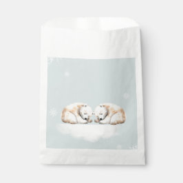 Bolsa De Papel Doble pulsera de dos osos polares