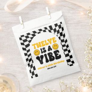 Bolsa De Papel Doce Es Un Ambiente Fiesta Retro Cumpleaños 12
