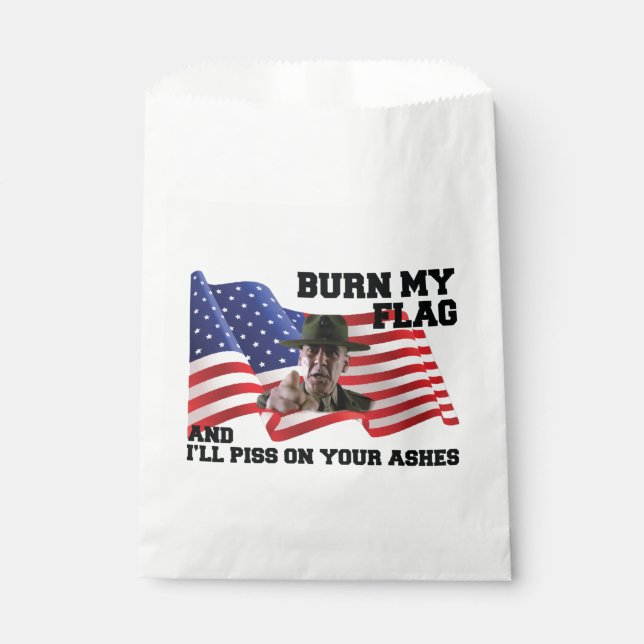Bolsa De Papel Don't burn my flag (Anverso)