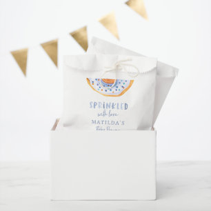 Bolsa De Papel donut baby ducha azul giratoria bienvenida