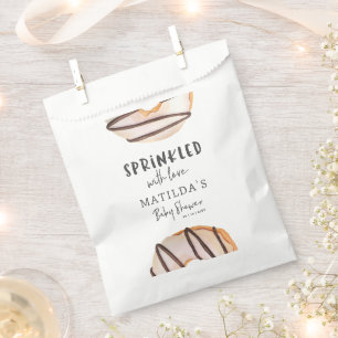 Bolsa De Papel donut baby ducha natural beige bienvenida