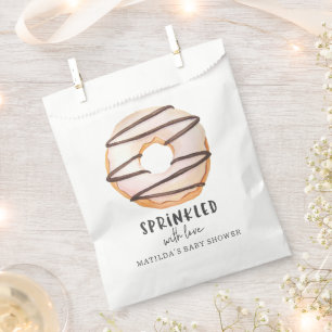 Bolsa De Papel donut baby ducha natural beige bienvenida
