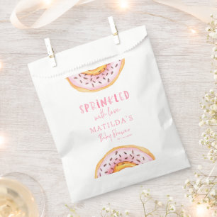 Bolsa De Papel donut baby ducha rosa chica bienvenida