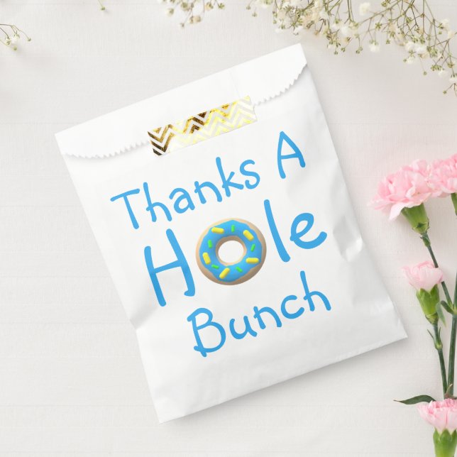 Bolsa De Papel Donut Fiesta Gracias (Sellado)