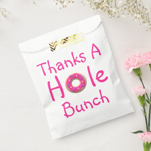 Bolsa De Papel Donut Fiesta Gracias Por Favor De La Bolsa (Sellado)