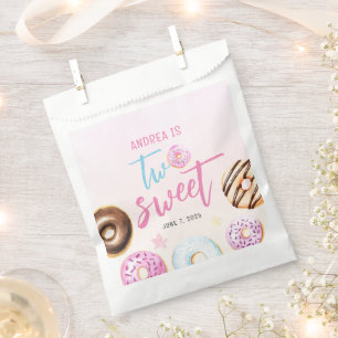 Bolsa De Papel Donut Two Sweet Chica 2º cumpleaños