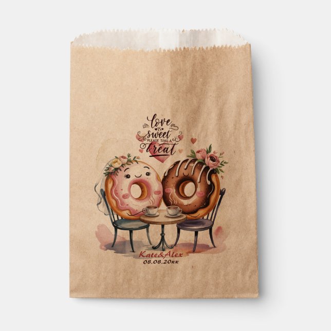 Bolsa De Papel Donut Wedding (Anverso)