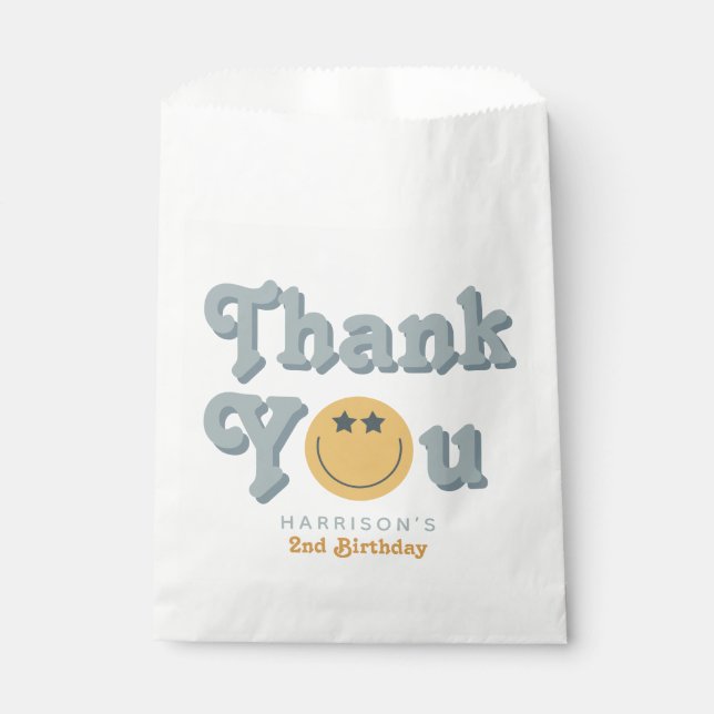 Bolsa De Papel Dos chicos de Guay Amigo Segundo Fiesta de Cumplea (Anverso)