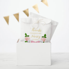 Bolsa De Papel Dos cumpleaños floral Fancy Bow