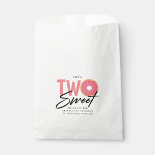 Bolsa De Papel Dos dulces temas de castaño rosado segundo Fiesta