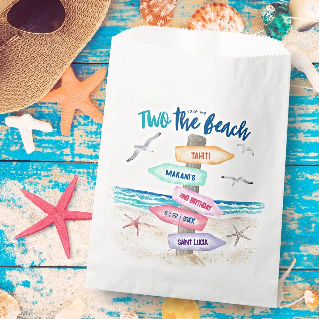 Bolsa De Papel Dos Fiestas De Segundo Cumpleaños De Los Niños De  (Subido por el creador)