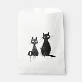 Bolsa De Papel Dos gatos negros