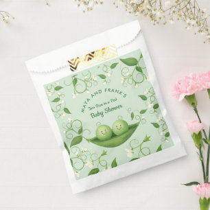 Bolsa De Papel Dos guisantes en un Baby Shower de Pod