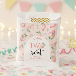 Bolsa De Papel Dos niños de fresa dulce cumpleaños